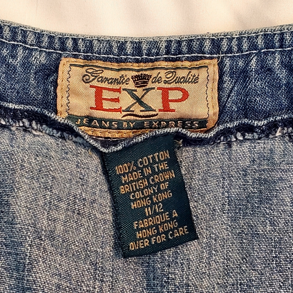 Vintage Express Denim Zip Skirt - Picture 3 of 3